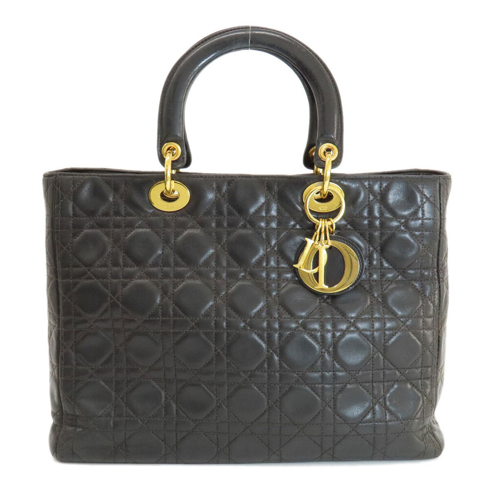 Christian Dior Lady 2way Cannage quilted handbag calfskin Black - Picture 11 of 11